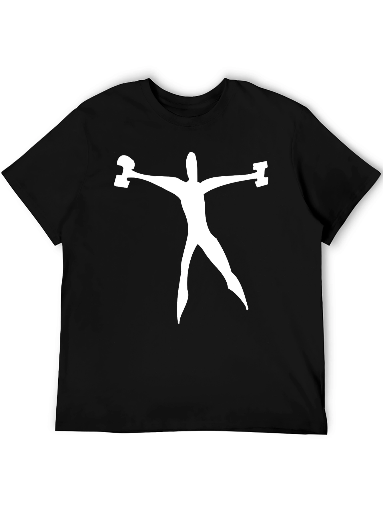 Weightlifting Man Graphic Tee - Black