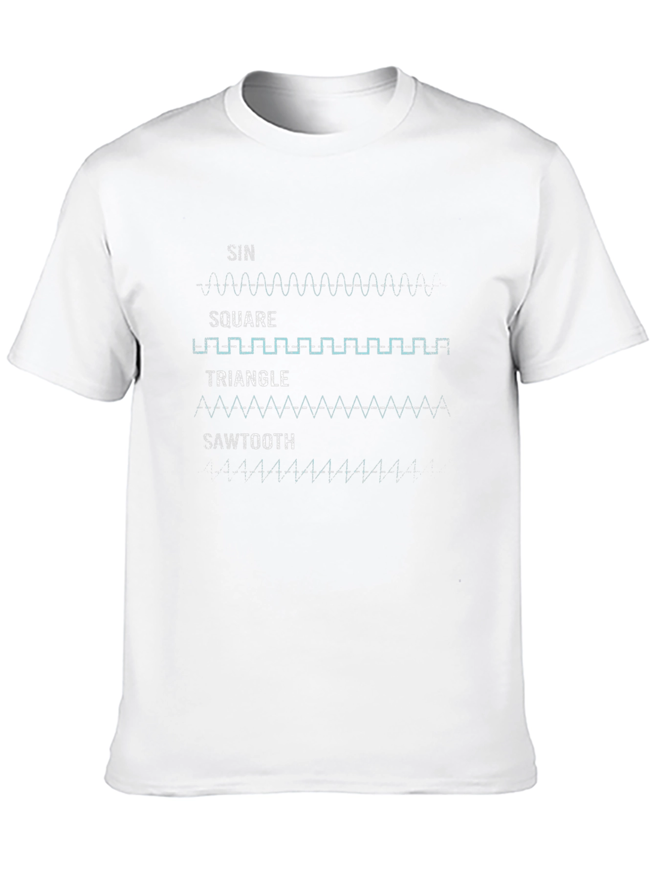 Waveform Graphic Tee - Black Cotton Shirt