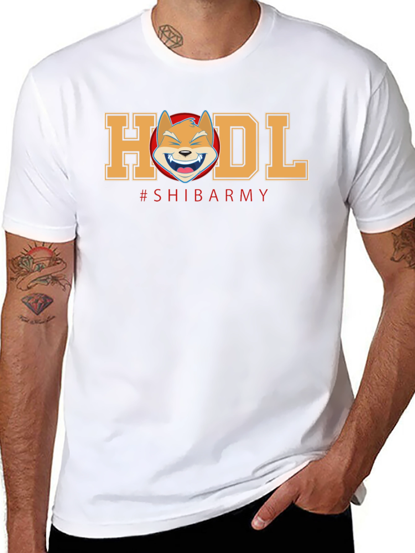 HODL Shiba Army Black T-Shirt