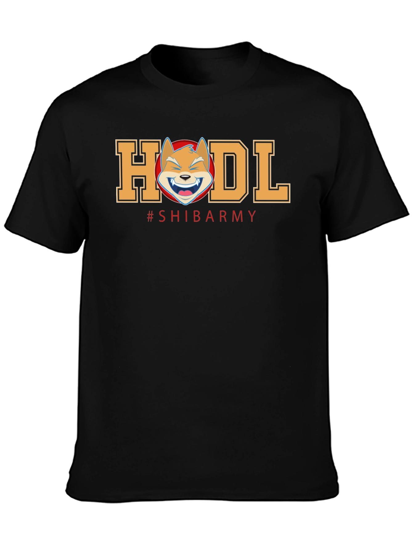 HODL Shiba Army Black T-Shirt