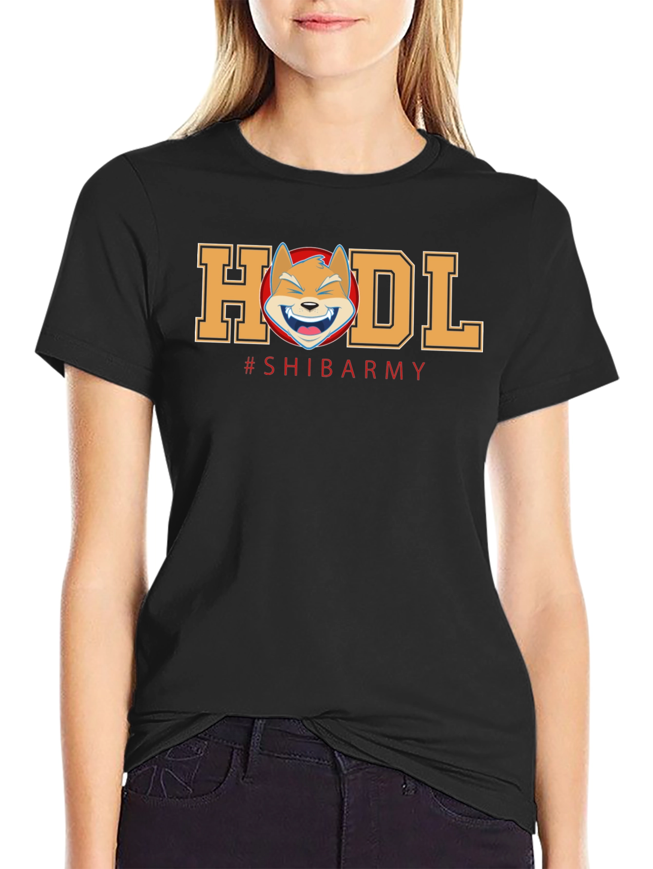 HODL Shiba Army Black T-Shirt