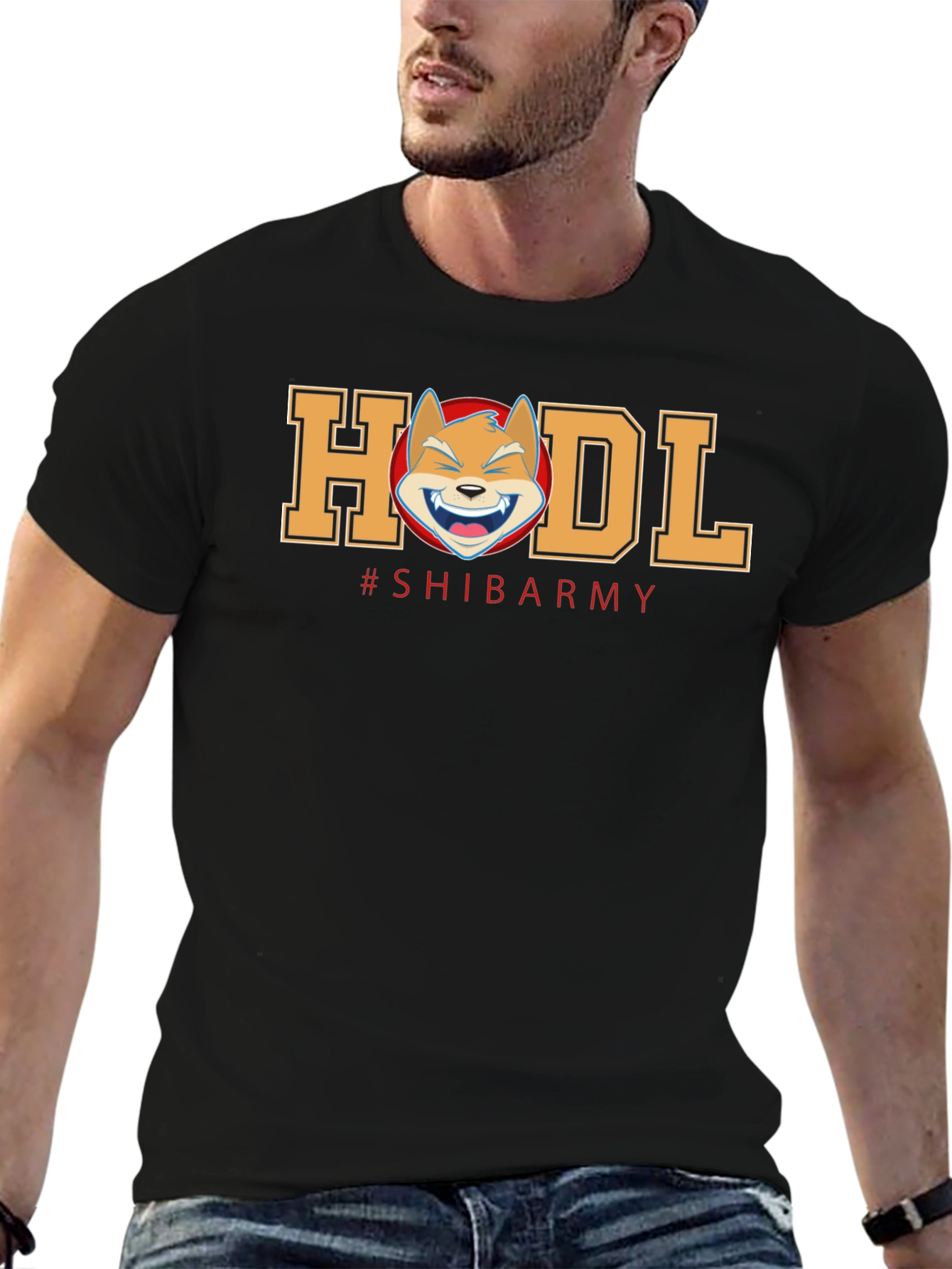 HODL Shiba Army Black T-Shirt
