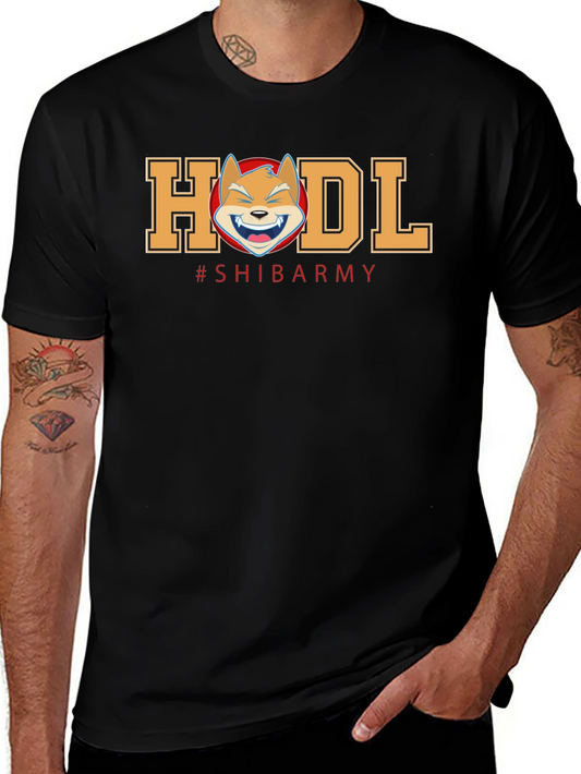 HODL Shiba Army Black T-Shirt