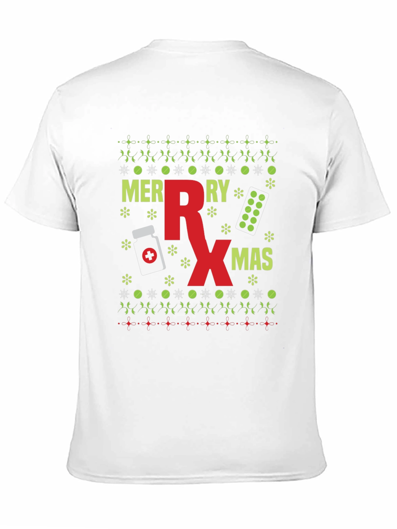 Merry Rx-Mas Ugly Christmas Sweater Style T-Shirt