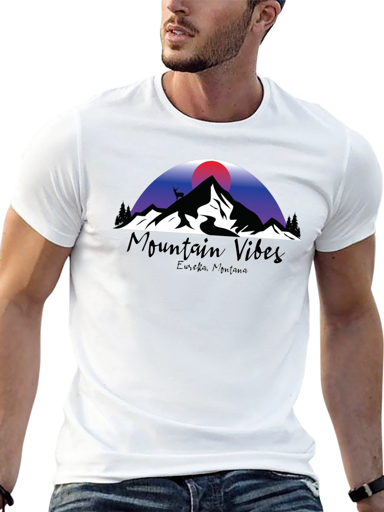 Mountain Vibes Tee - Eureka Montana