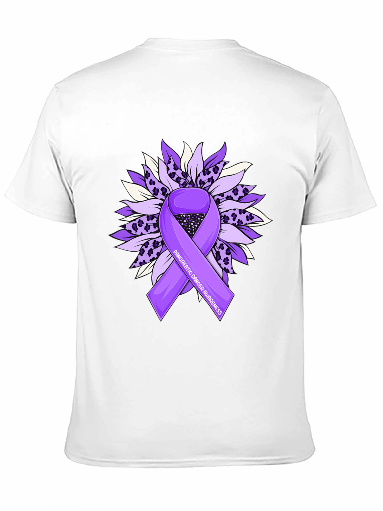 Pancreatic Cancer Awareness Sunflower Ribbon T-Shirt