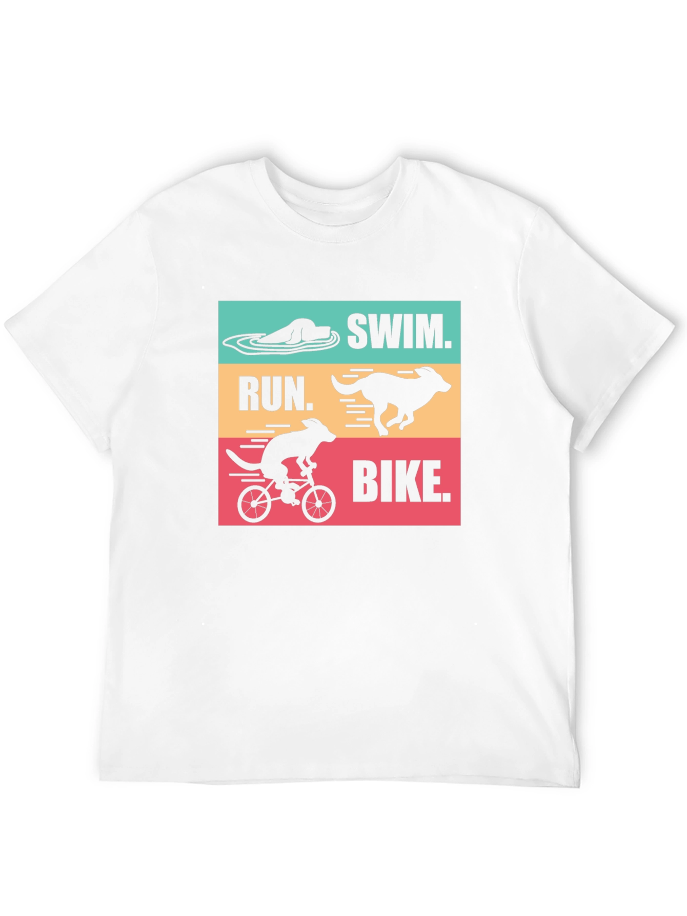 Swim Run Bike Dog T-Shirt