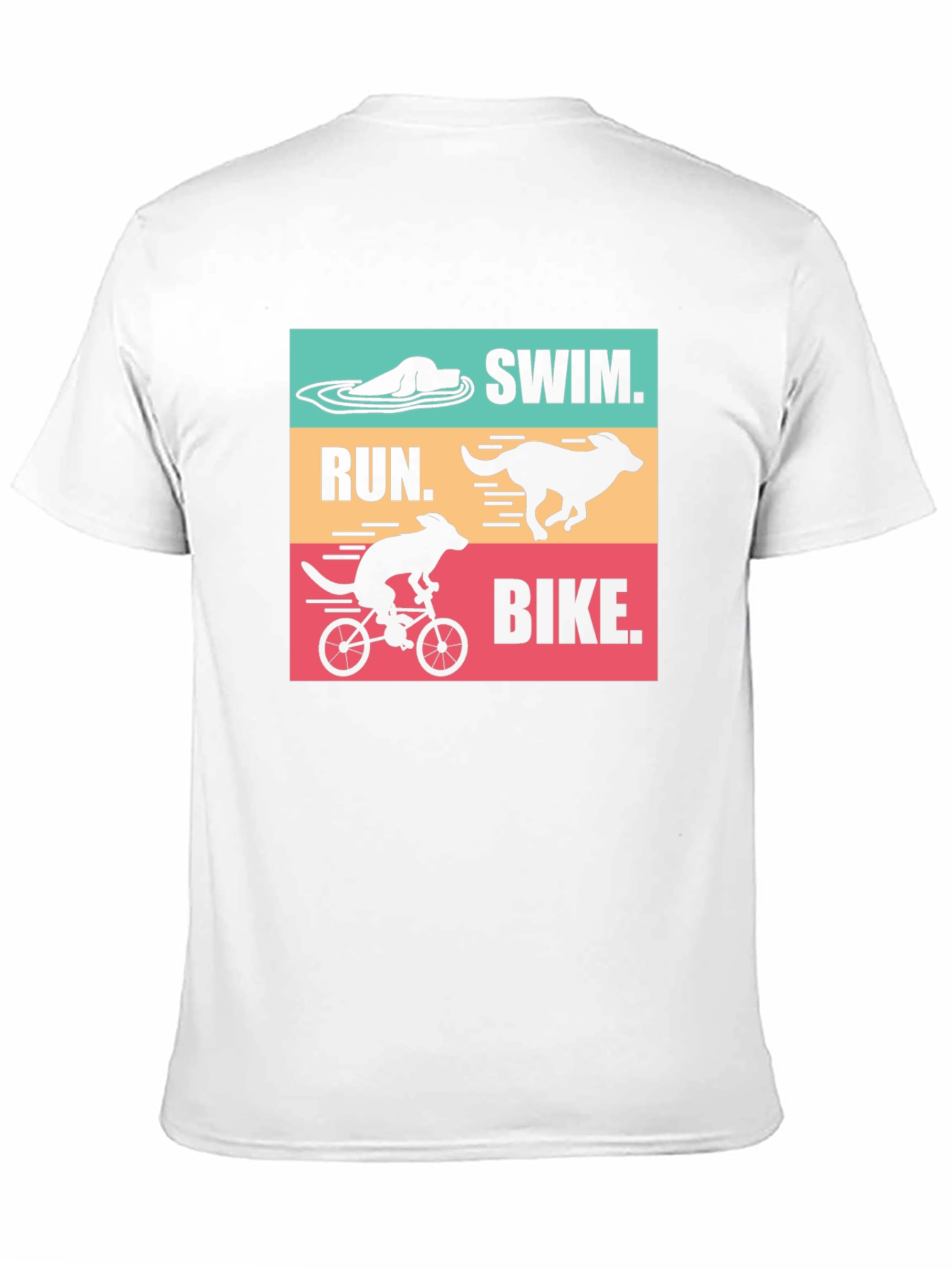 Swim Run Bike Dog T-Shirt