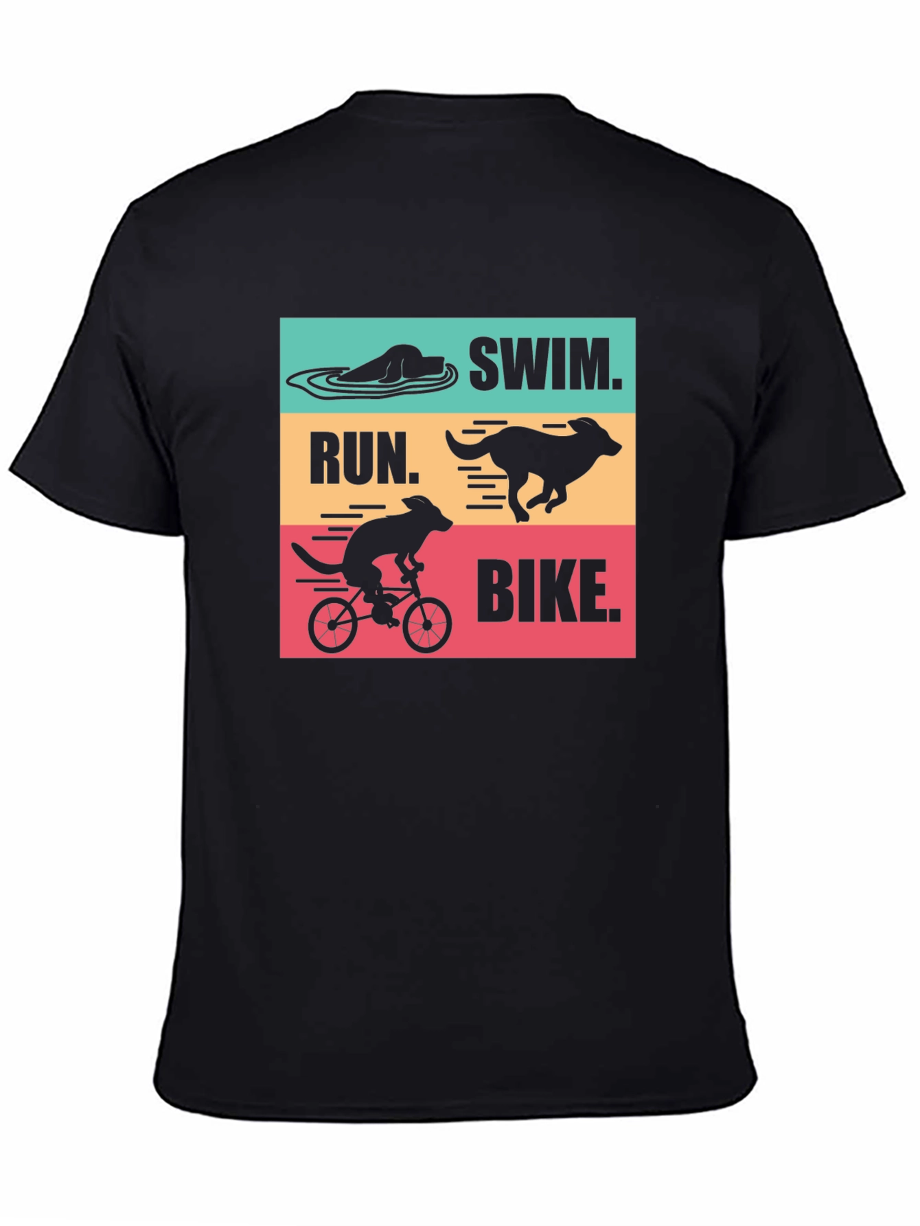 Swim Run Bike Dog T-Shirt