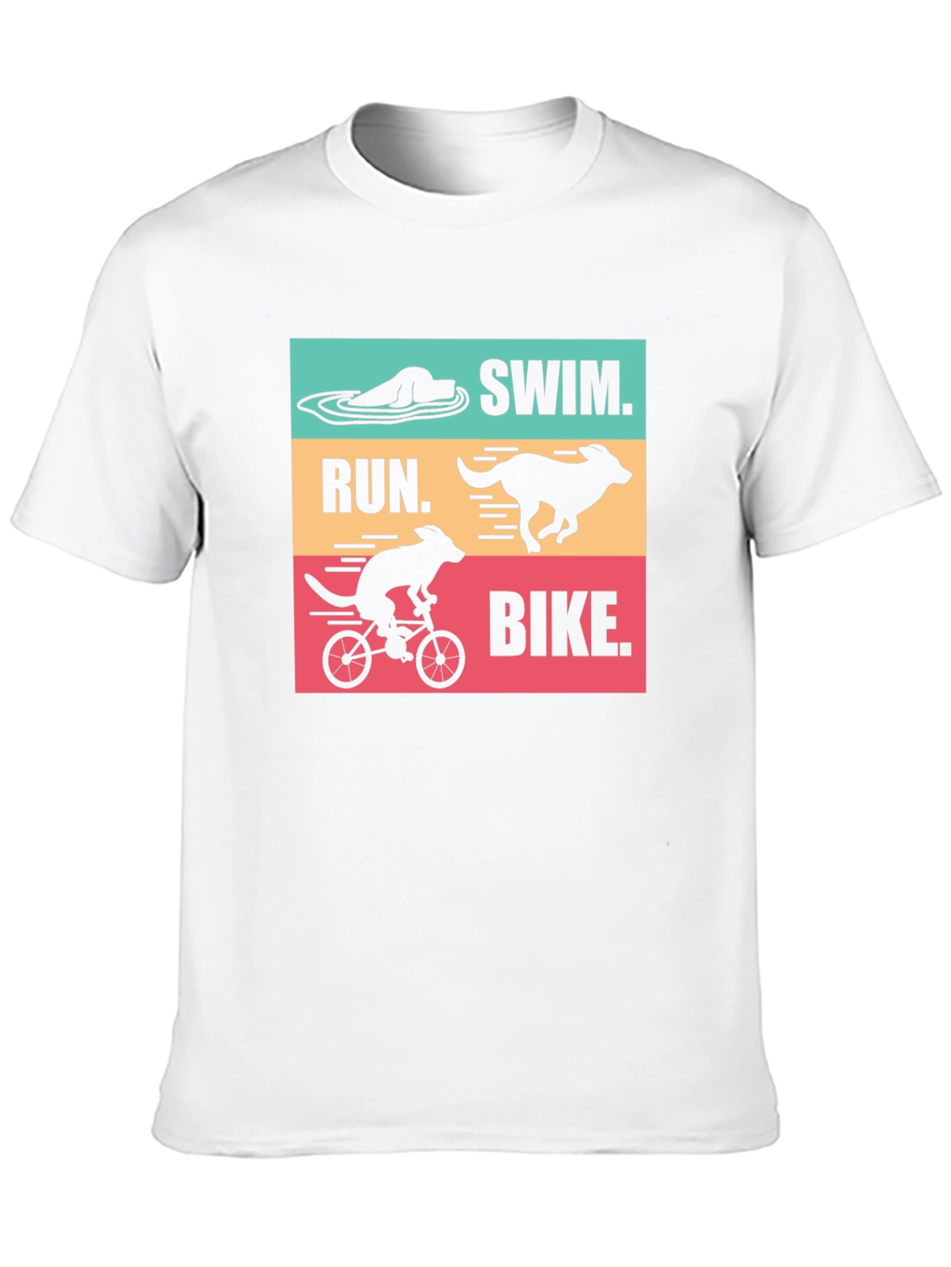 Swim Run Bike Dog T-Shirt