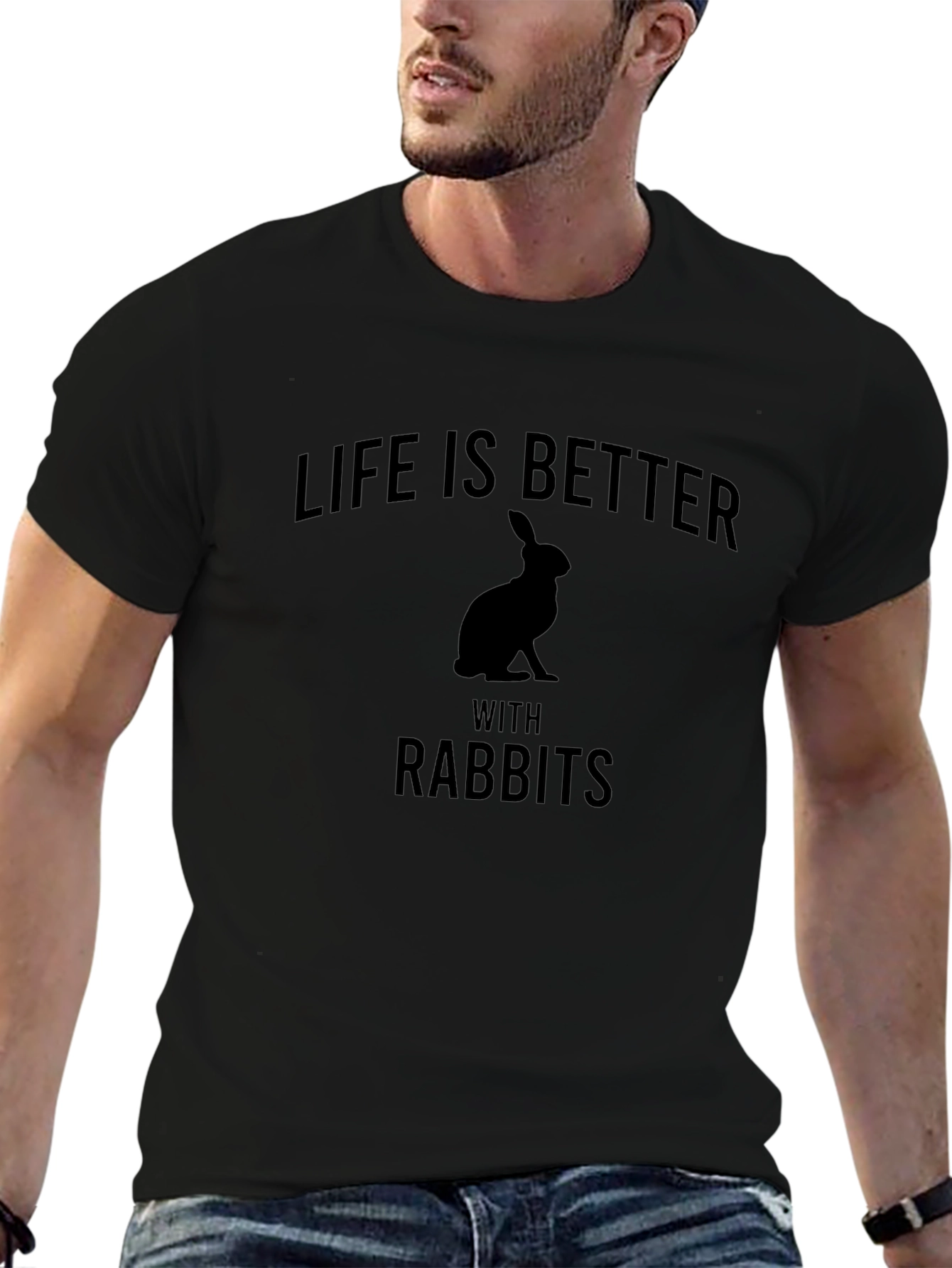 Life is Better with Rabbits Graphic Tee