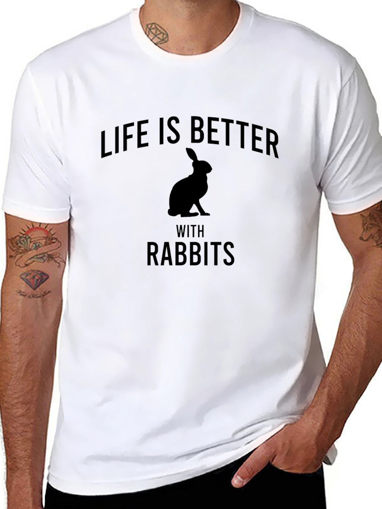 Life is Better with Rabbits Graphic Tee