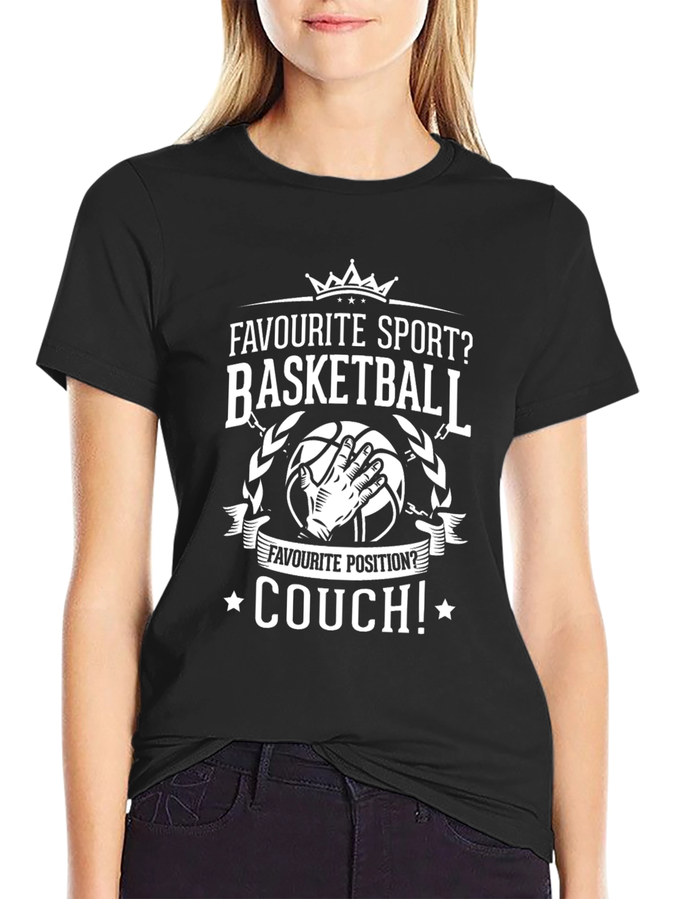 Basketball Couch Potato T-Shirt - Funny Graphic Tee
