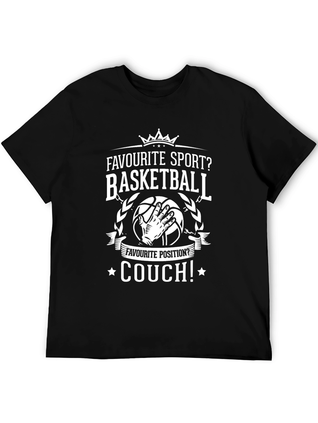 Basketball Couch Potato T-Shirt - Funny Graphic Tee