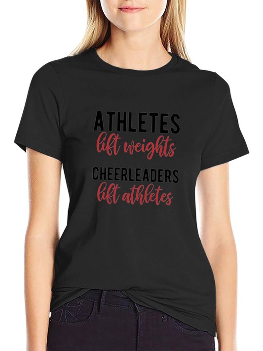 Athletes Lift Weights Graphic Tee