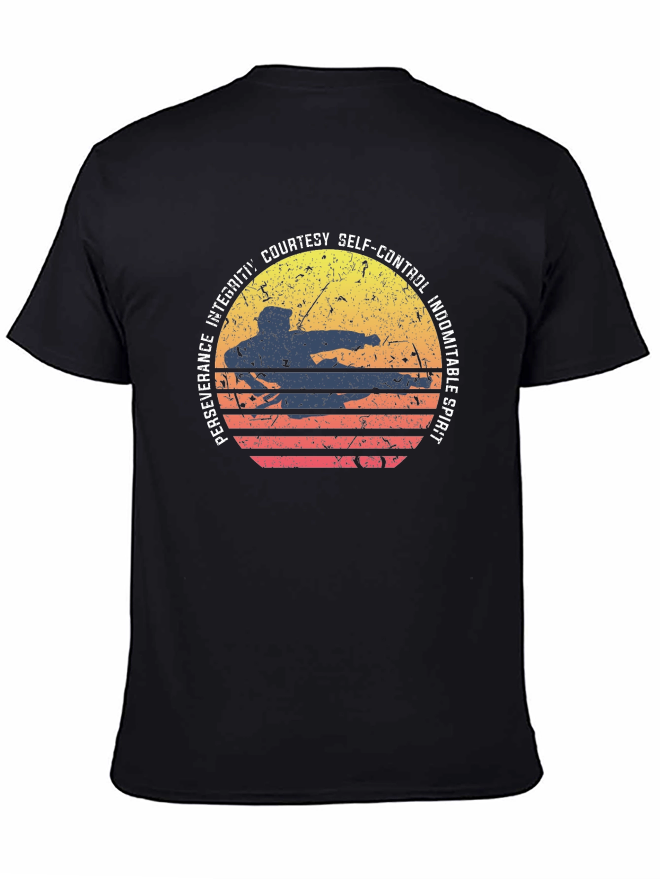 Martial Arts Sunset Graphic Tee