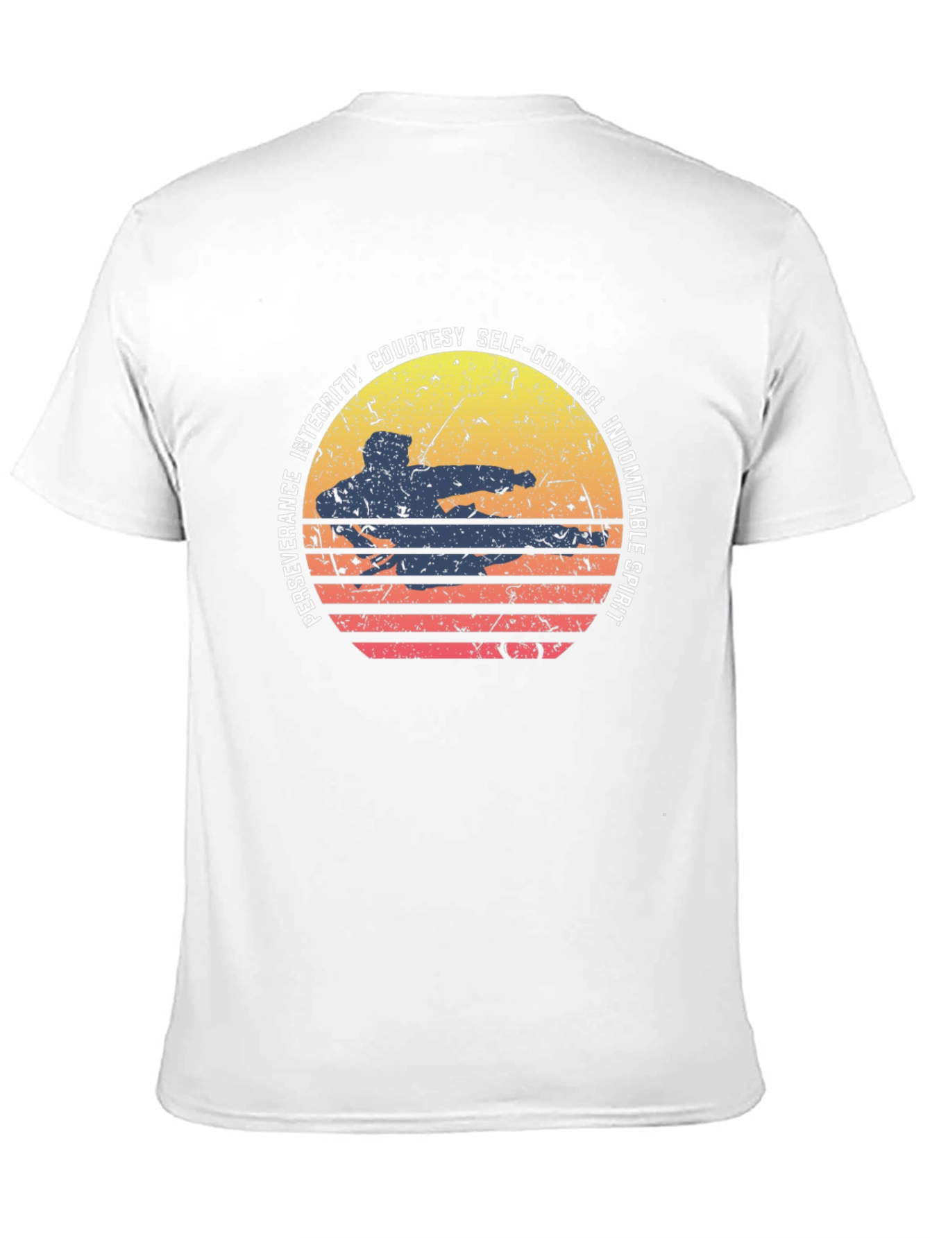 Martial Arts Sunset Graphic Tee
