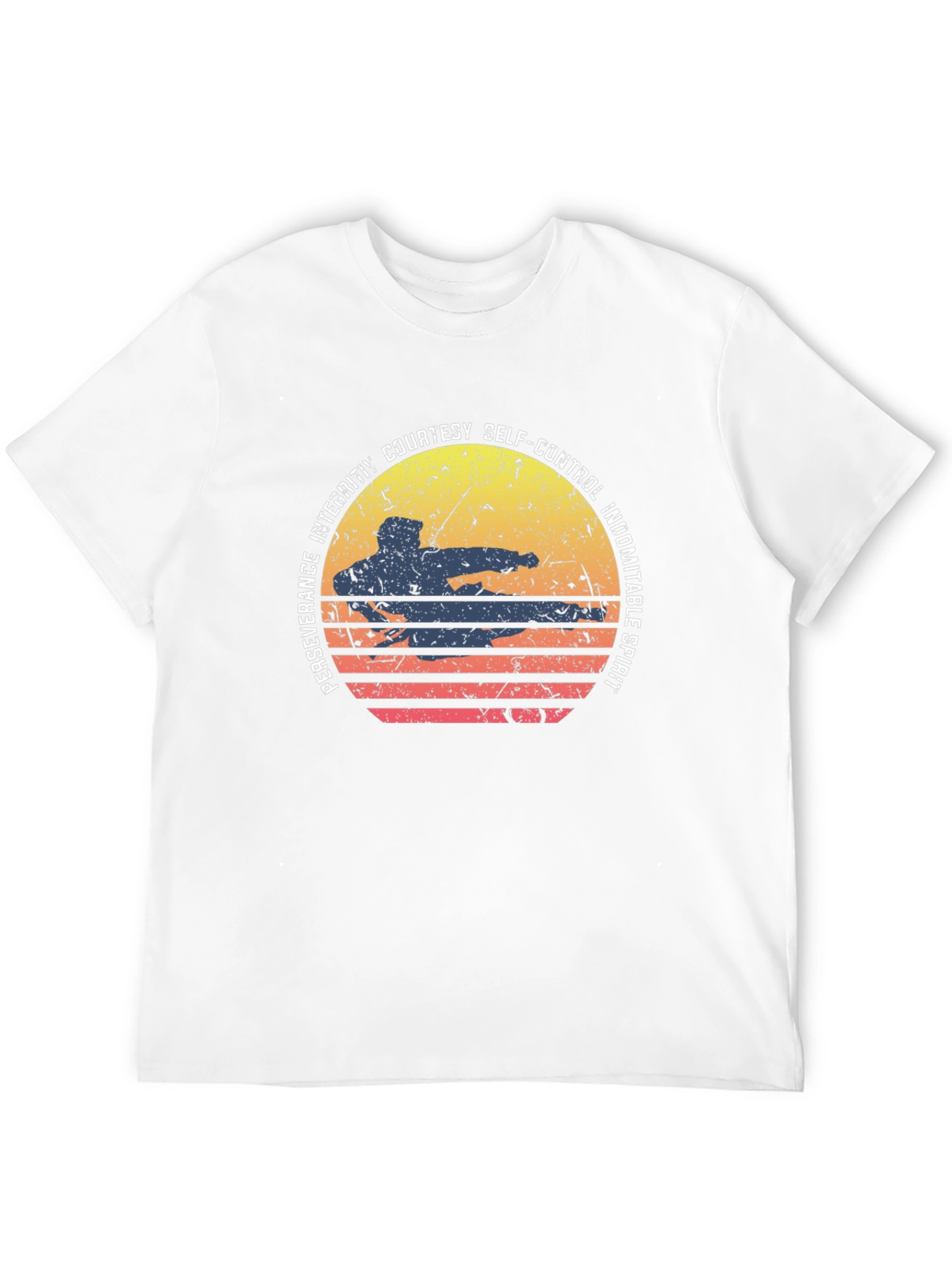 Martial Arts Sunset Graphic Tee