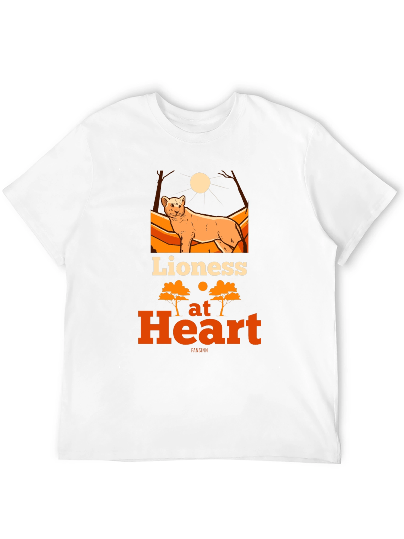 Lioness at Heart Graphic Tee - Bold Womens T-Shirt
