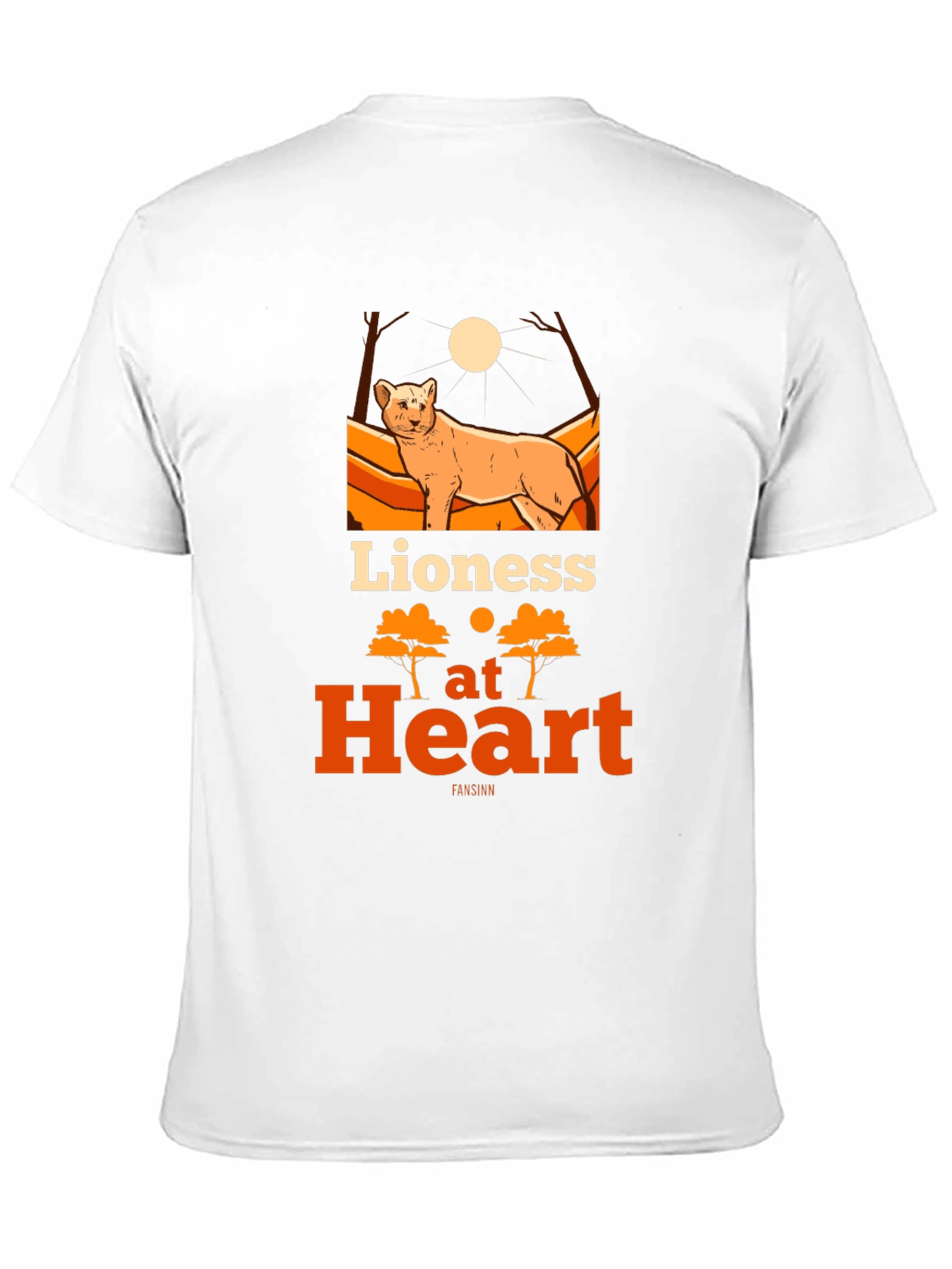 Lioness at Heart Graphic Tee - Bold Womens T-Shirt