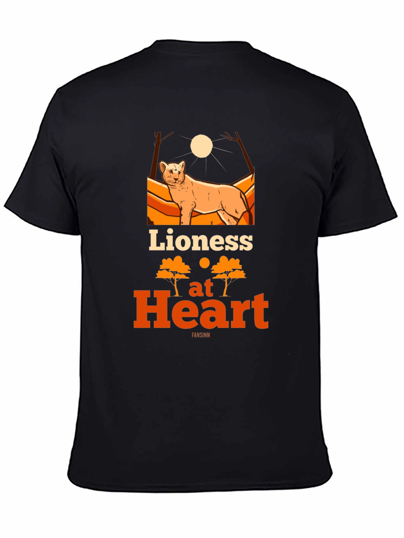 Lioness at Heart Graphic Tee - Bold Womens T-Shirt