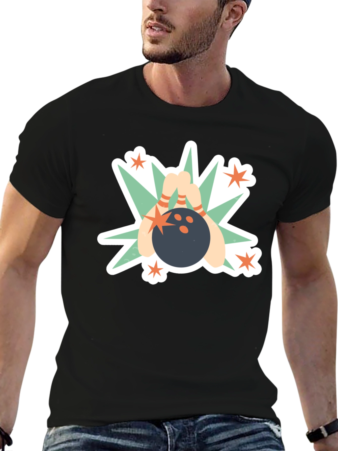 Bowling Strike Graphic T-Shirt