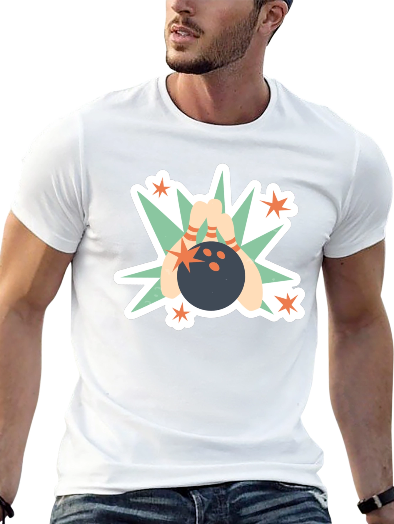 Bowling Strike Graphic T-Shirt