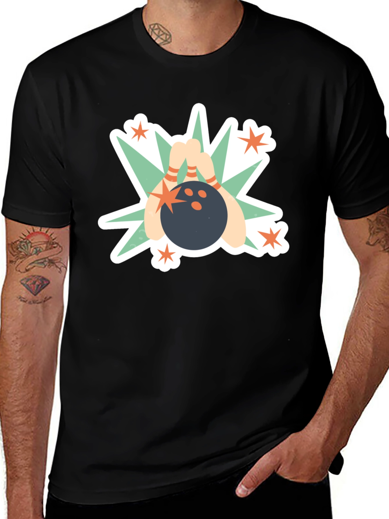 Bowling Strike Graphic T-Shirt