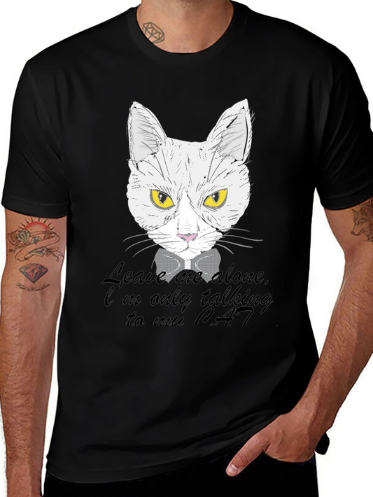 Cat Lover T-Shirt - Leave Me Alone Im Only Talking to My Cat