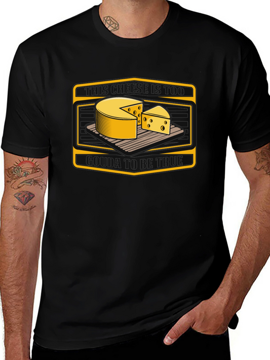Cheese Graphic Tee - Quirky Food Lovers T-Shirt