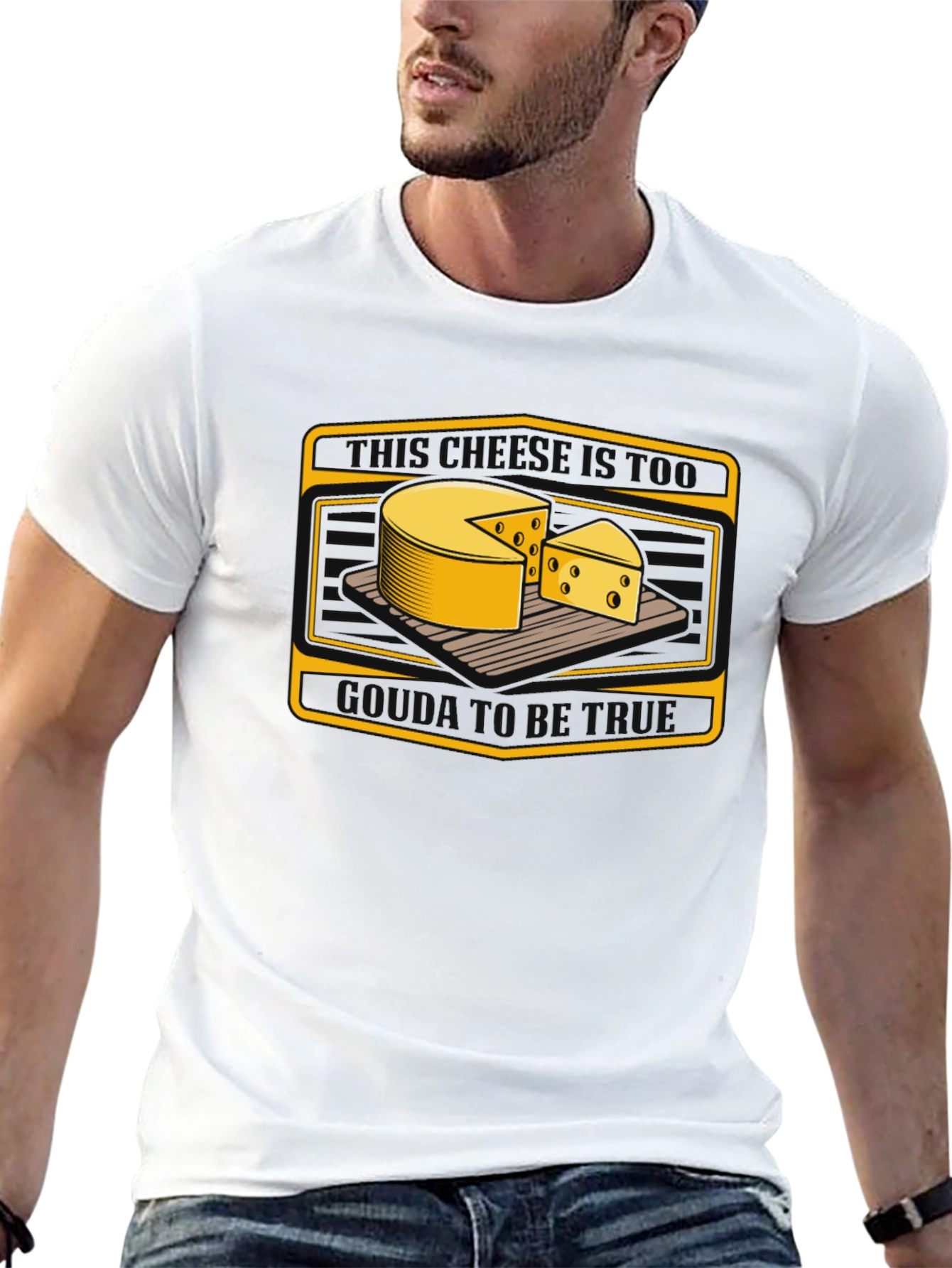 Cheese Graphic Tee - Quirky Food Lovers T-Shirt