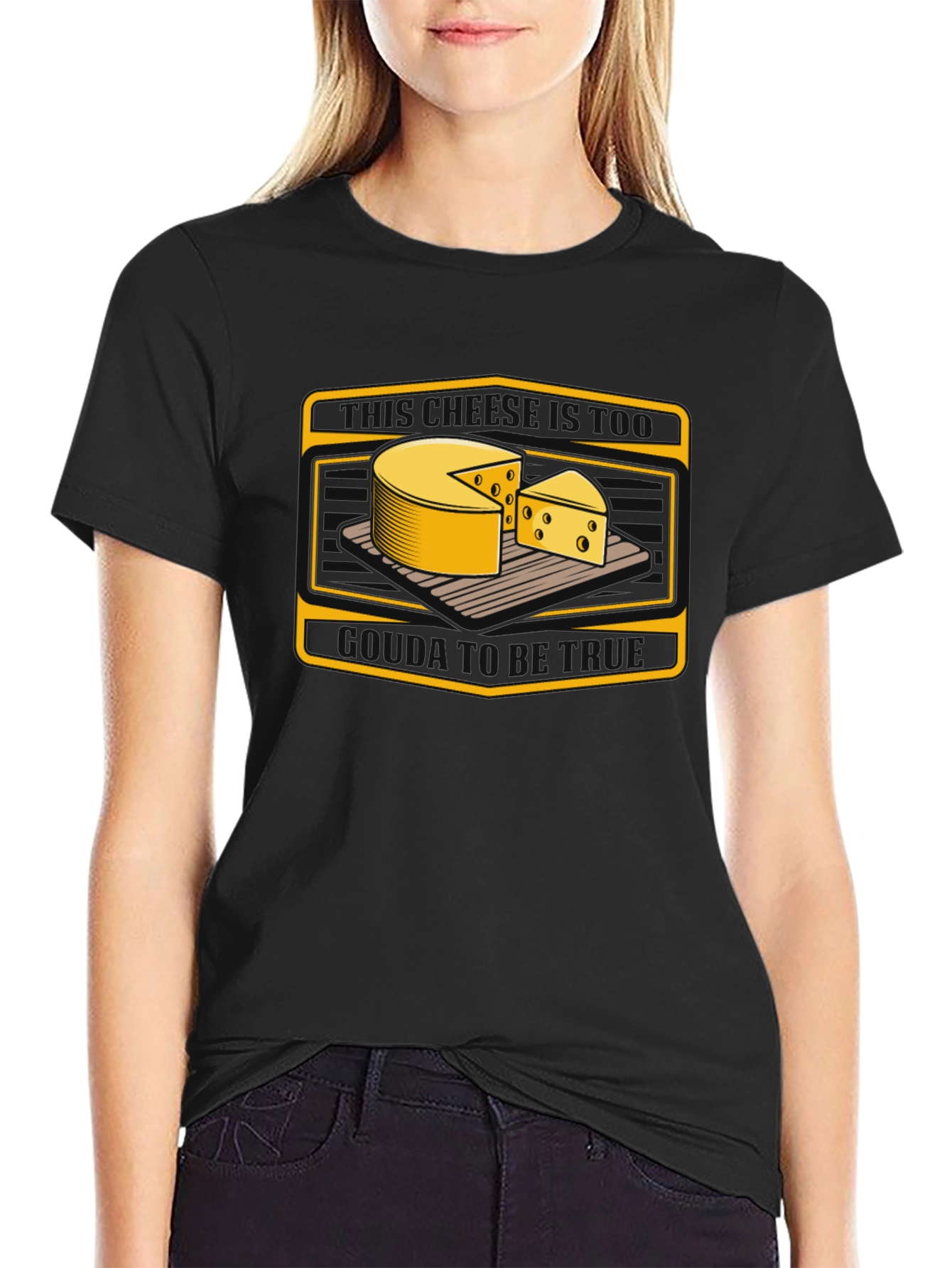 Cheese Graphic Tee - Quirky Food Lovers T-Shirt
