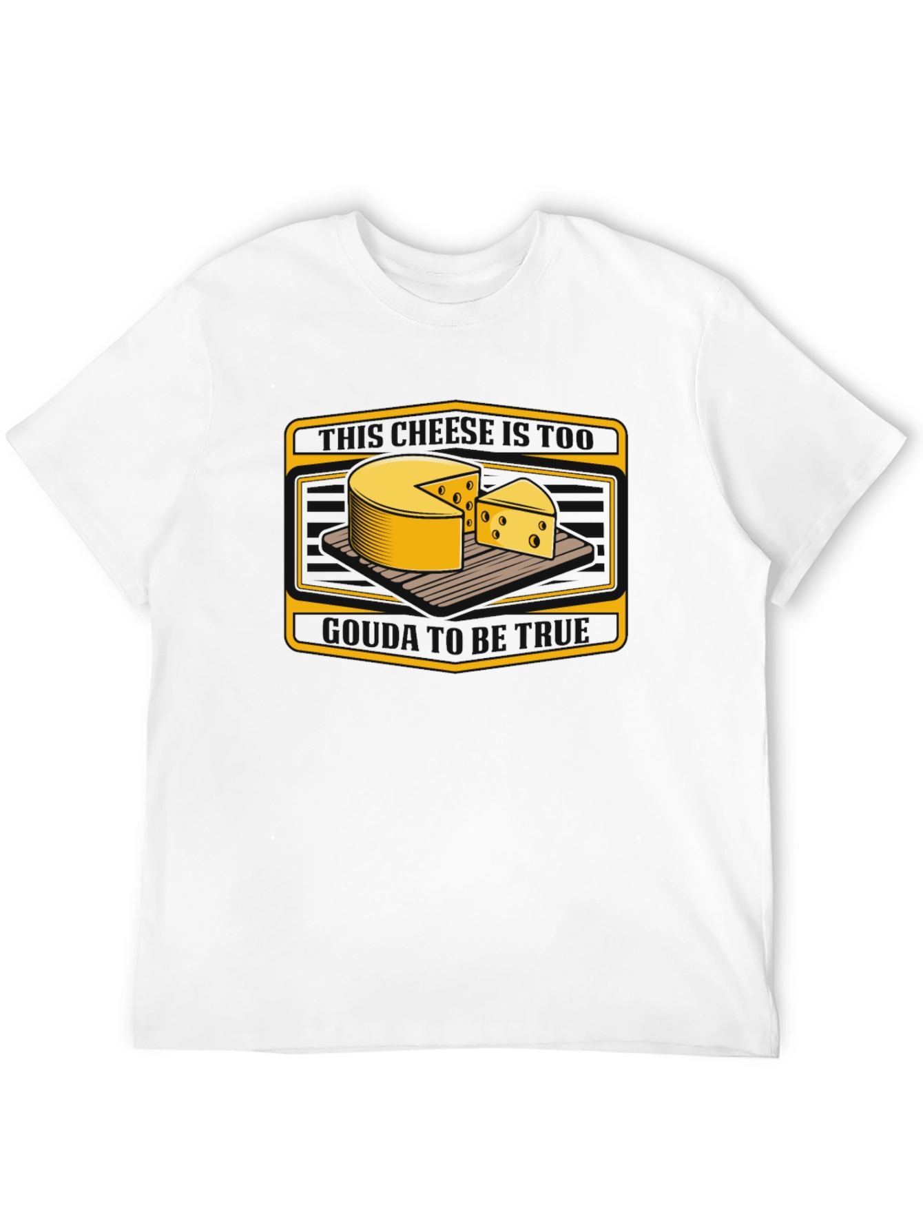 Cheese Graphic Tee - Quirky Food Lovers T-Shirt