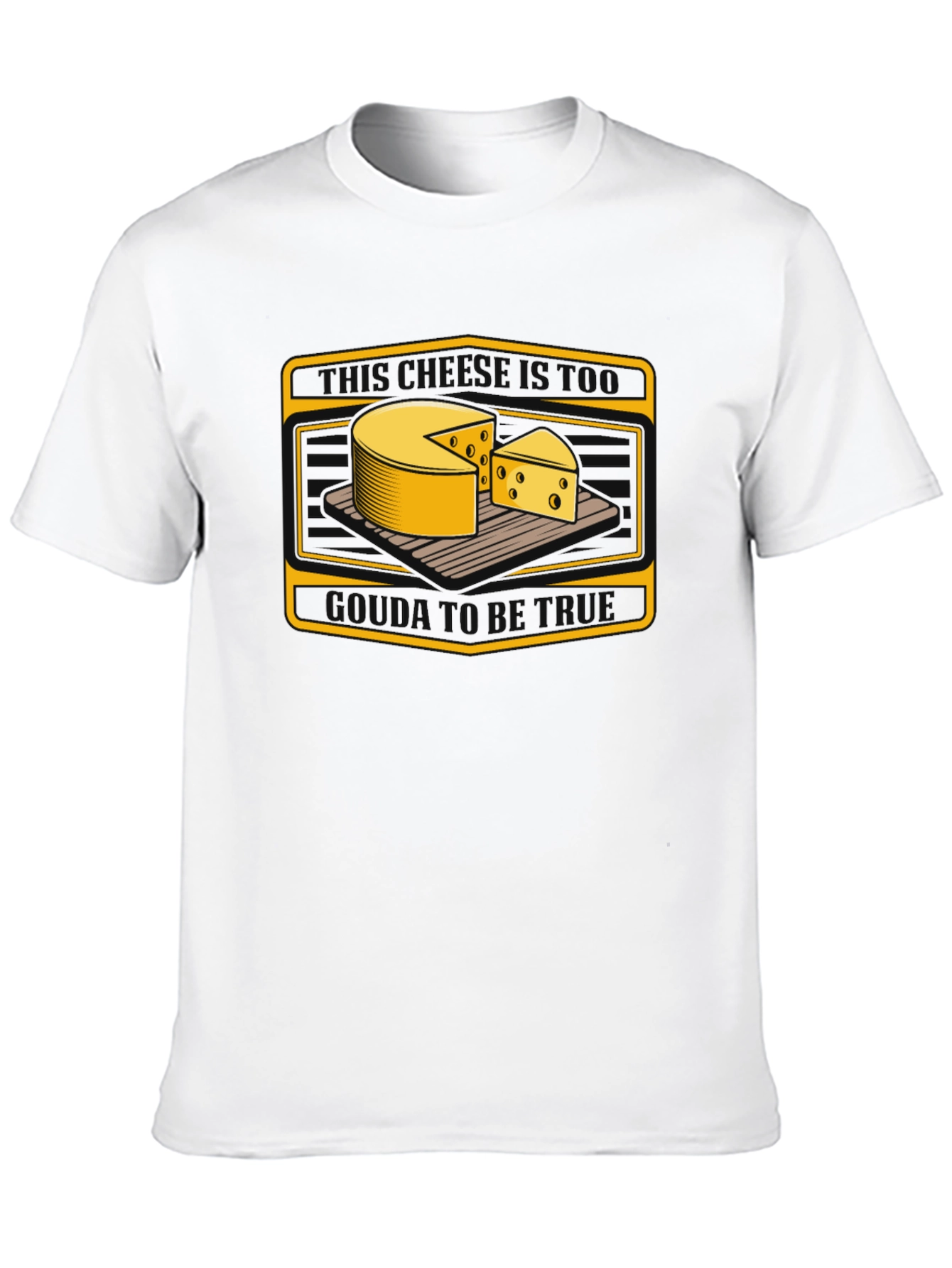 Cheese Graphic Tee - Quirky Food Lovers T-Shirt