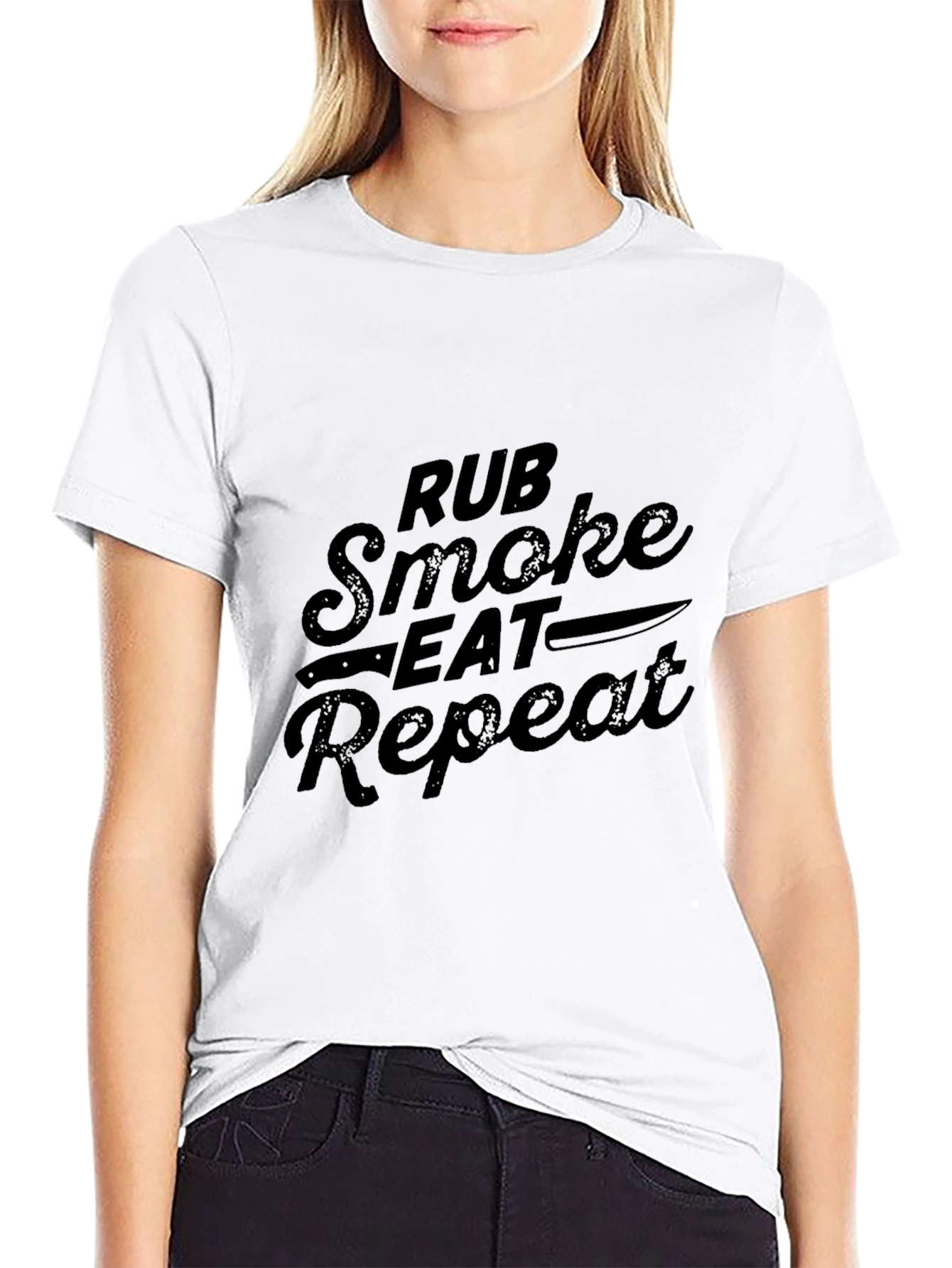 Rub Smoke Eat Repeat BBQ T-Shirt