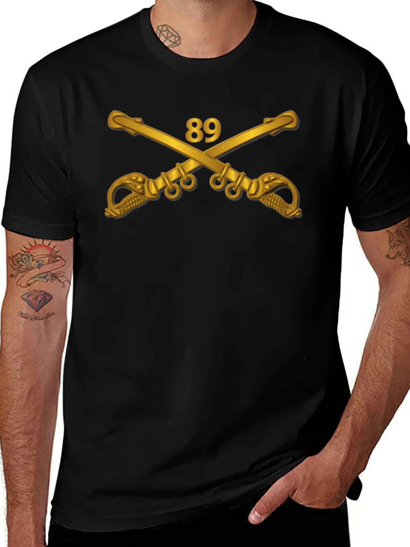 89 Cavalry Crossed Sabers T-Shirt