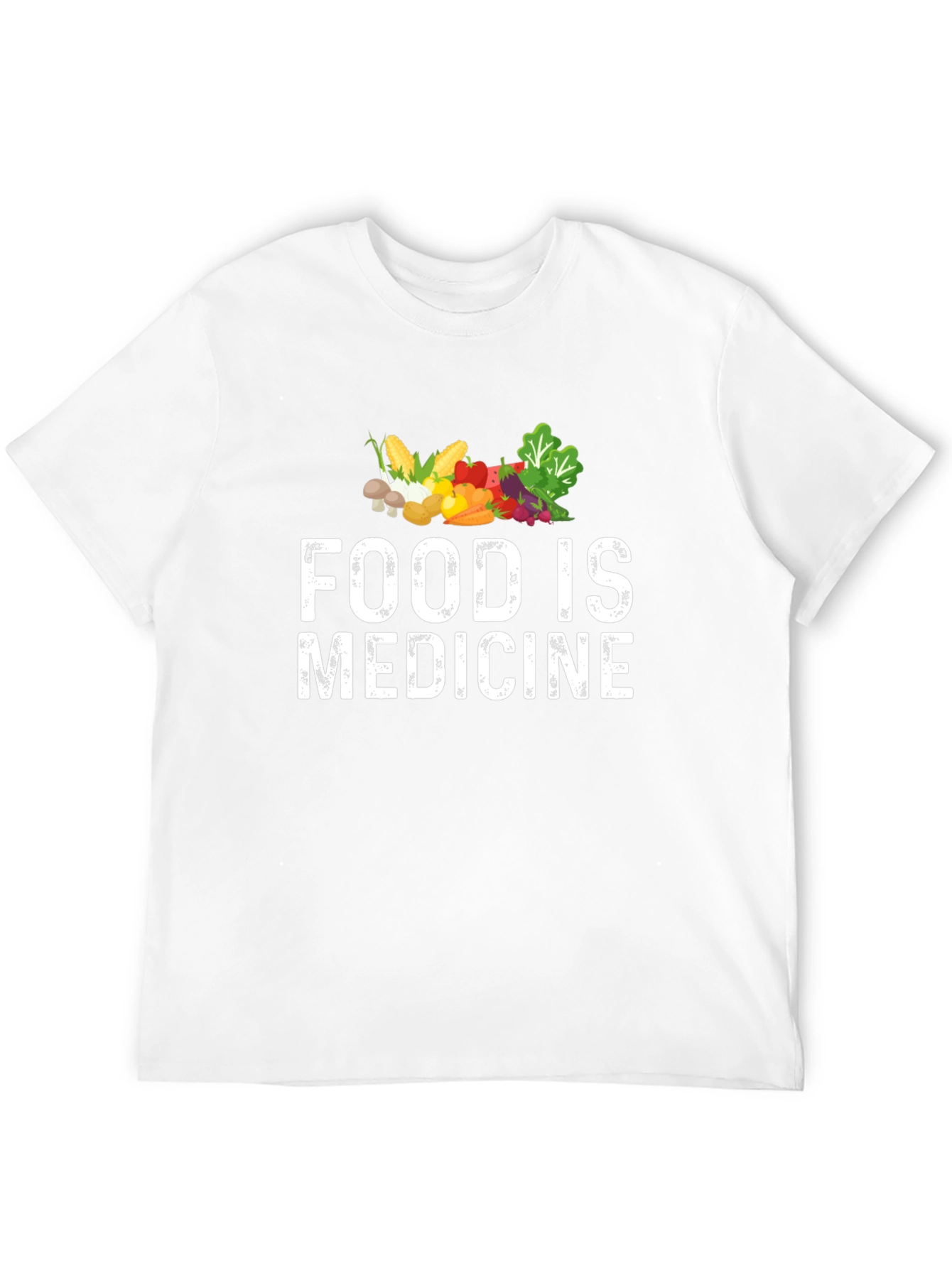 Food is Medicine T-Shirt - Black Healthy Living Apparel