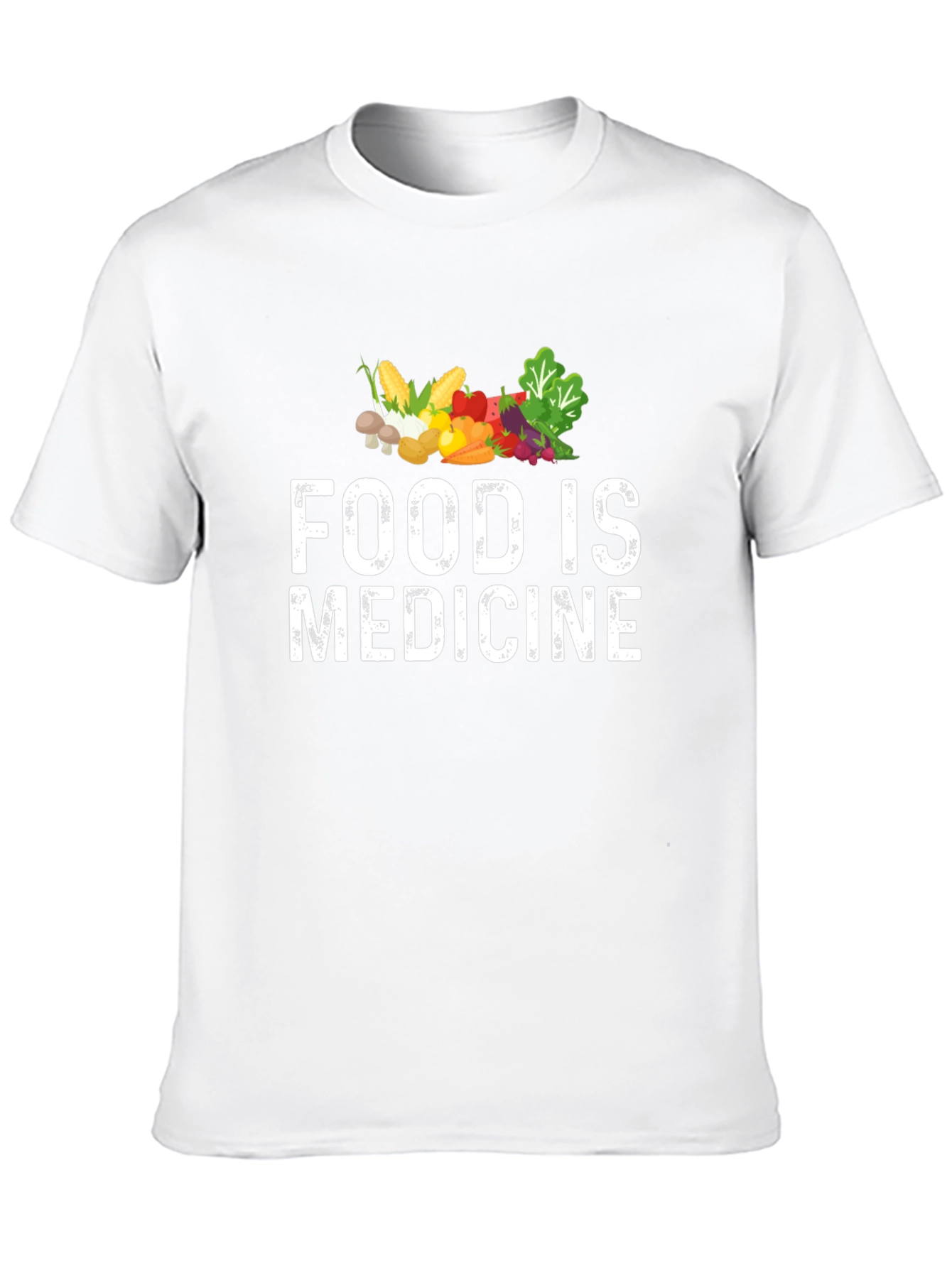 Food is Medicine T-Shirt - Black Healthy Living Apparel