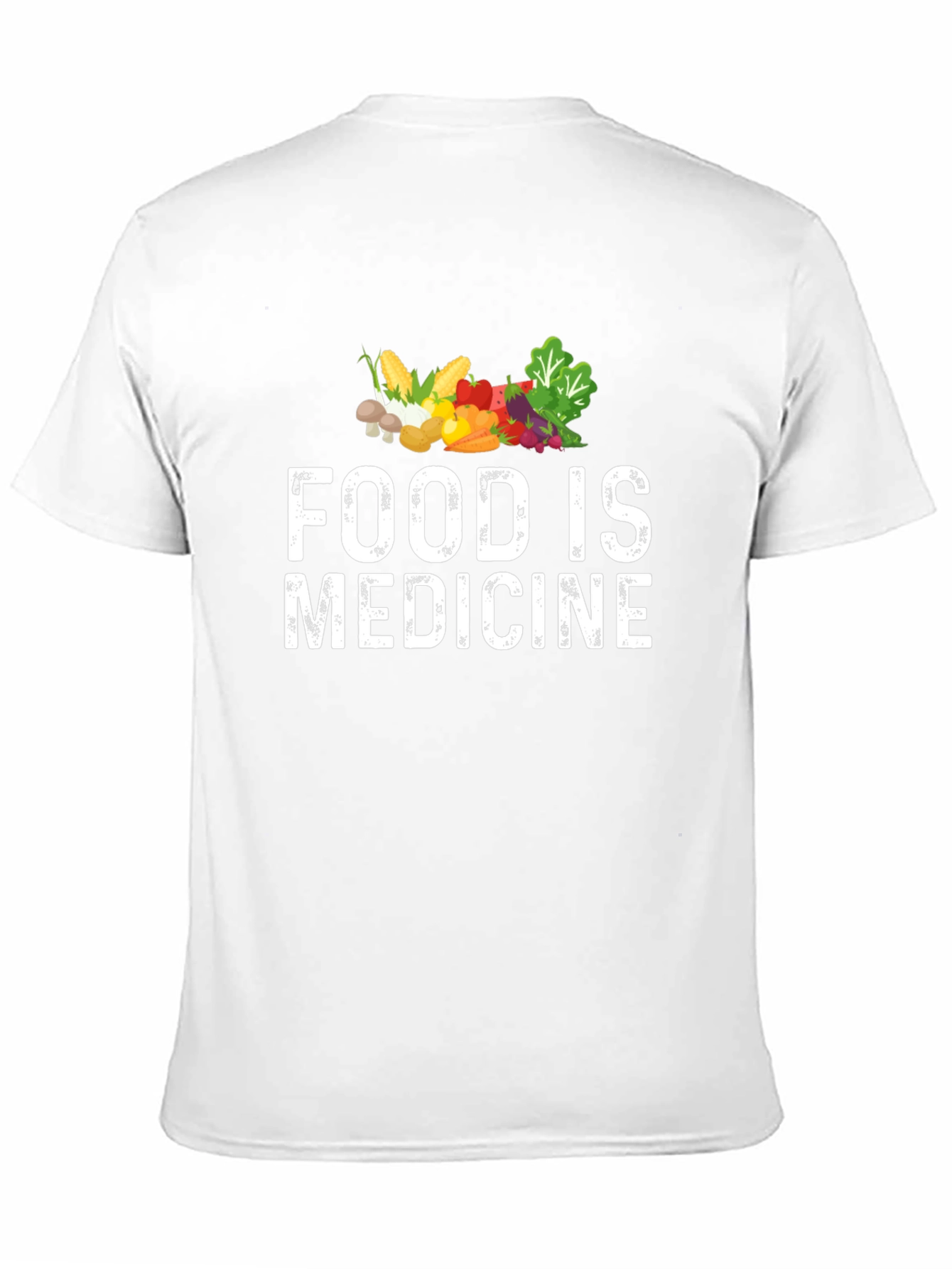 Food is Medicine T-Shirt - Black Healthy Living Apparel