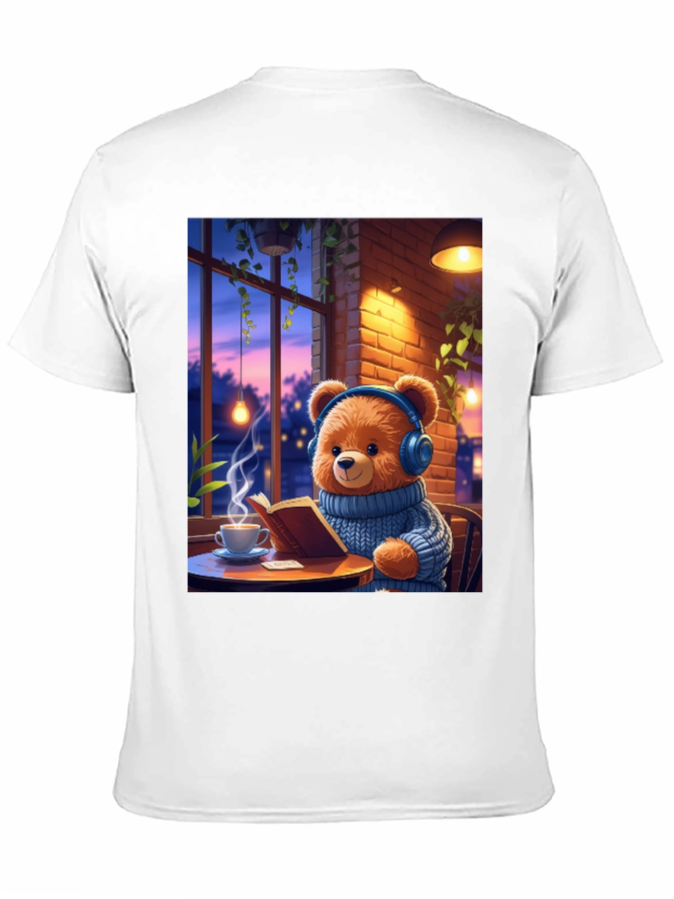 Cozy Bear T-Shirt - Relaxed Vibe Book Lover