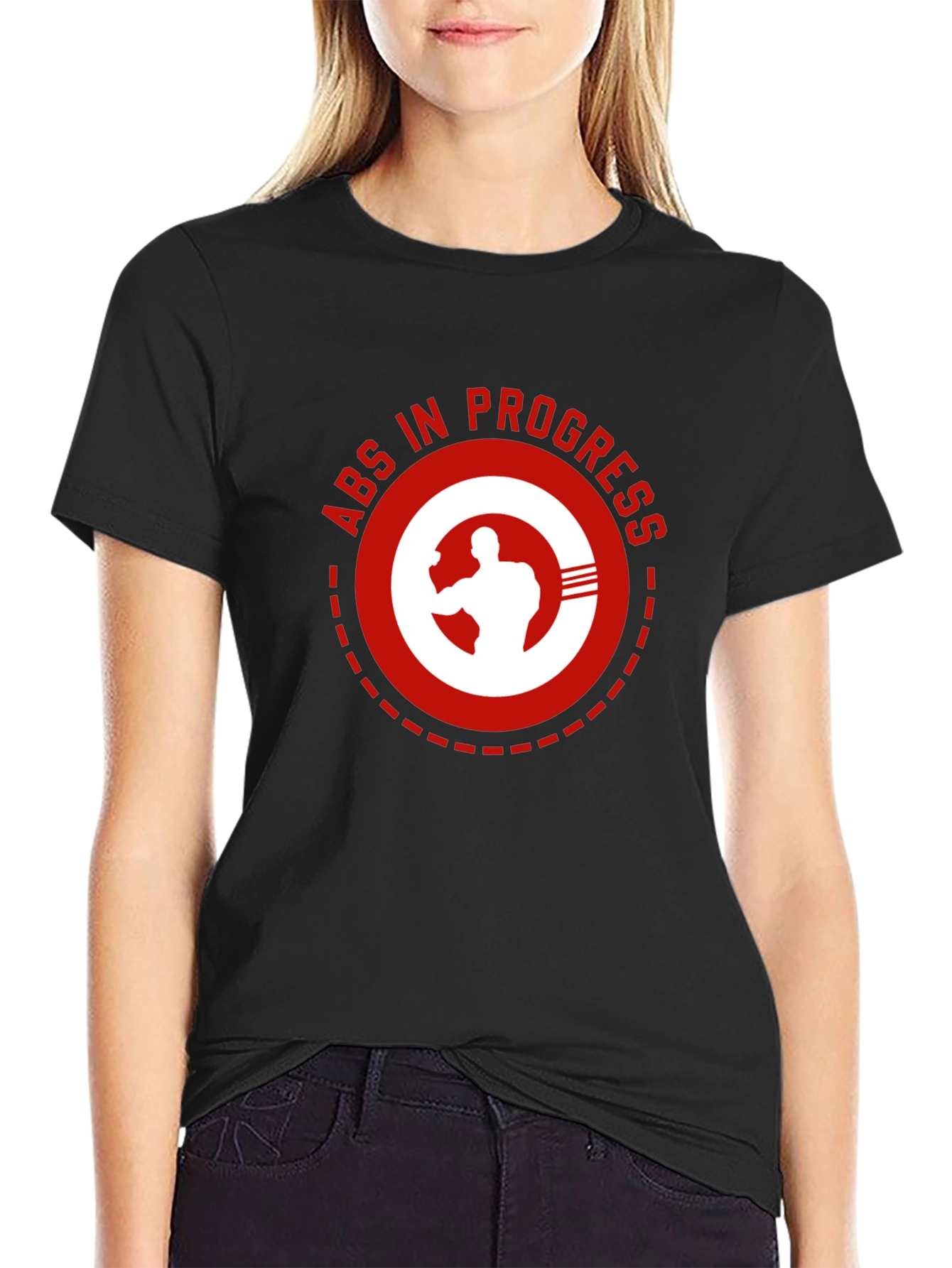 Abs In Progress Graphic T-Shirt - Black