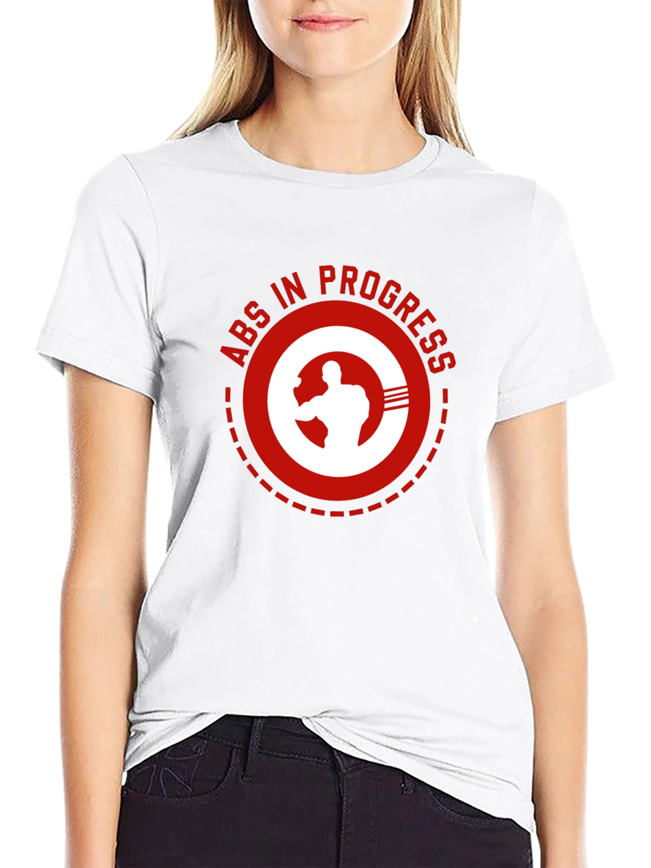 Abs In Progress Graphic T-Shirt - Black