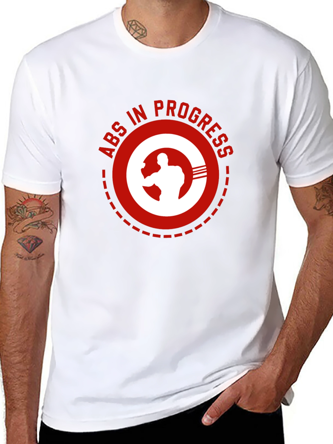 Abs In Progress Graphic T-Shirt - Black