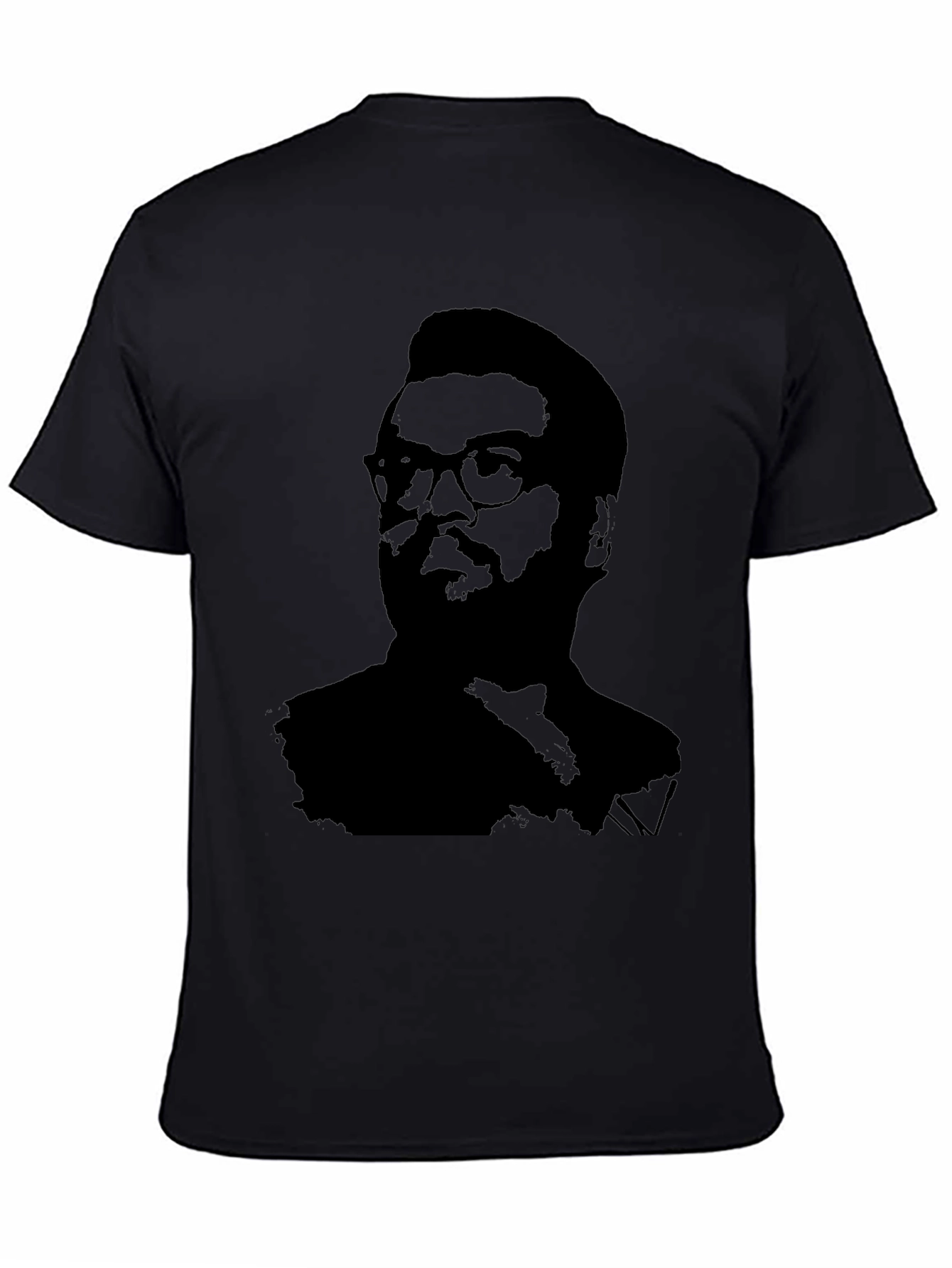 Silhouette Portrait Black T-Shirt