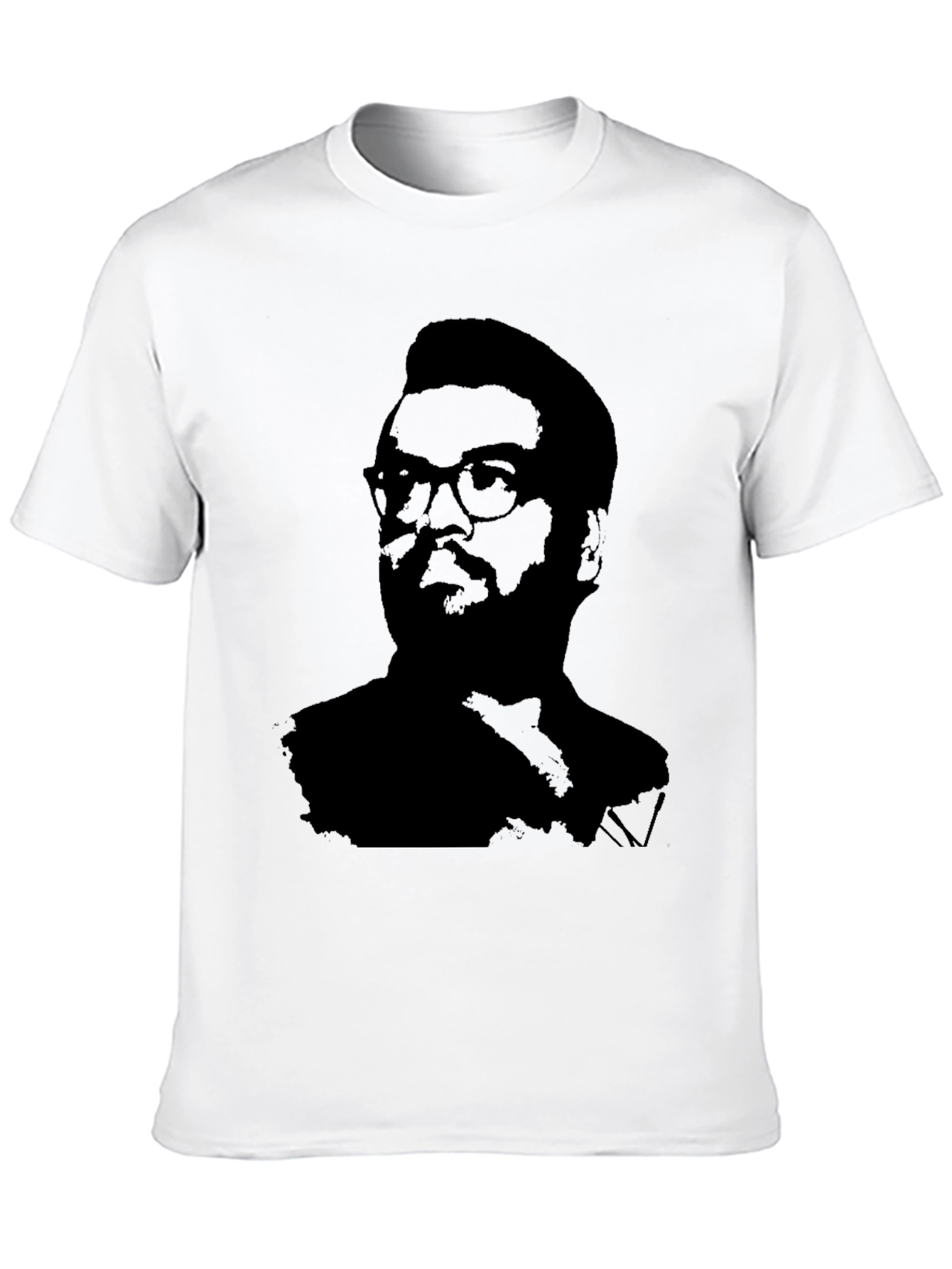 Silhouette Portrait Black T-Shirt