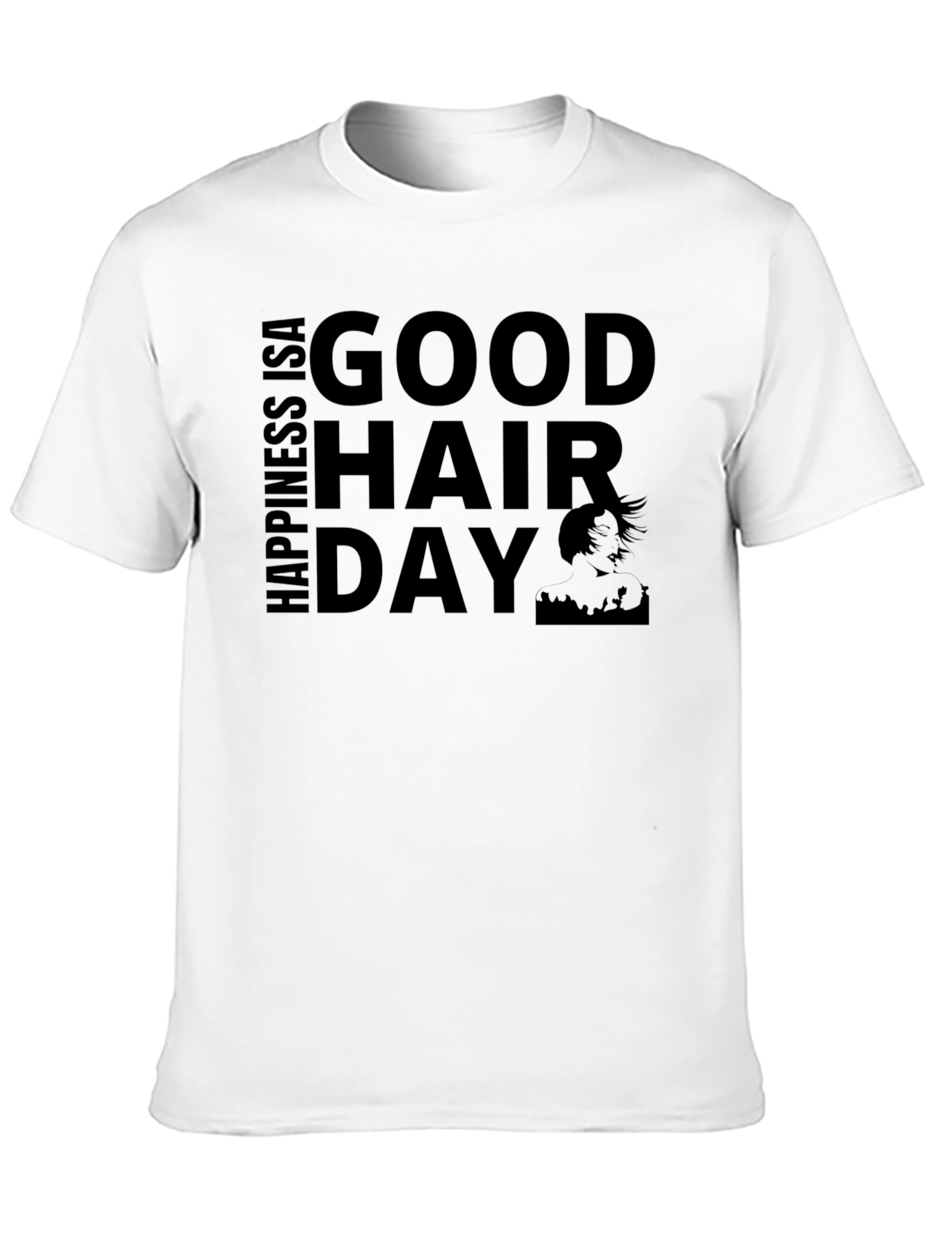Good Hair Day Graphic Tee - Black Unisex T-Shirt