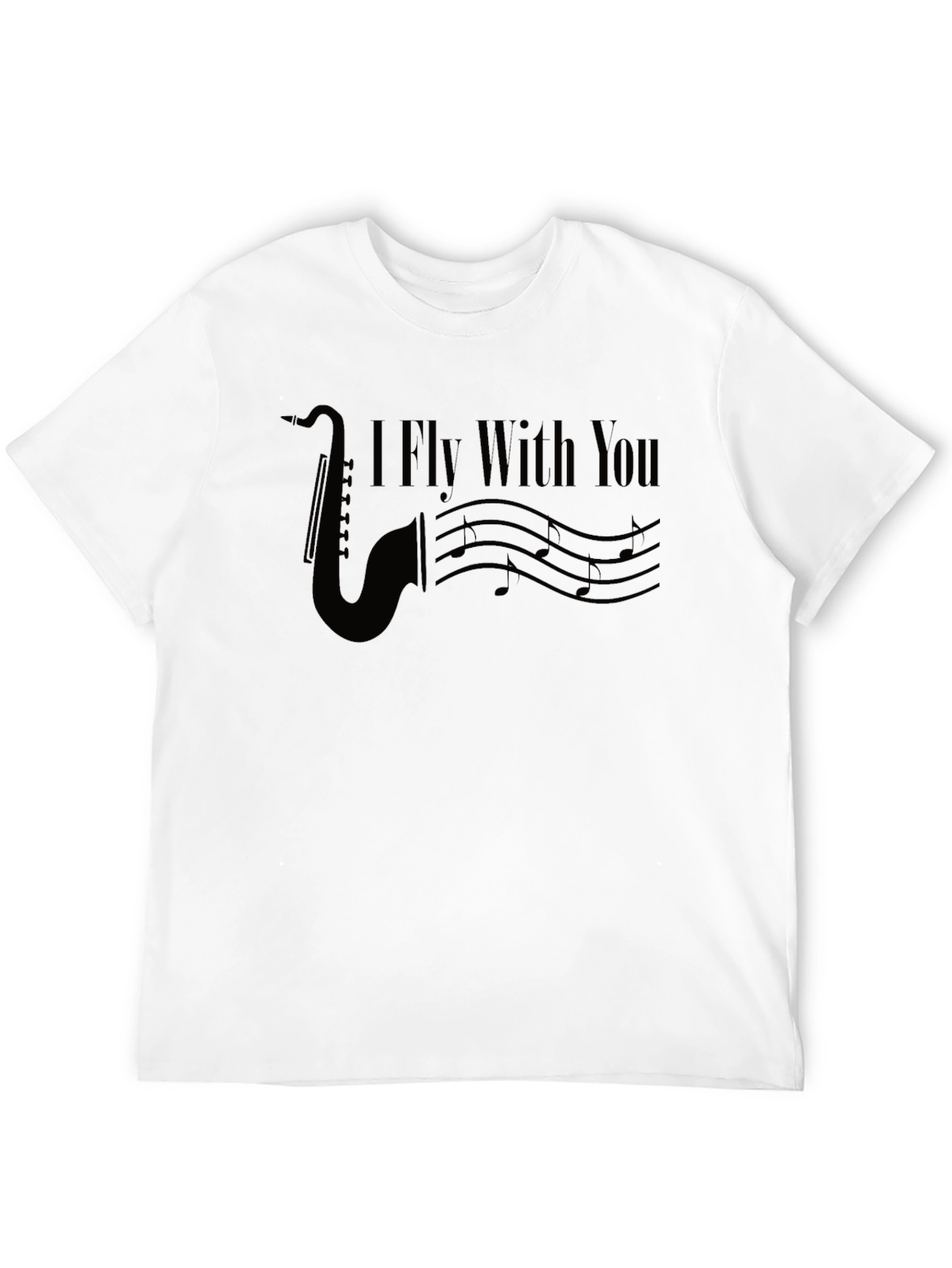 I Fly With You Saxophone Graphic T-Shirt