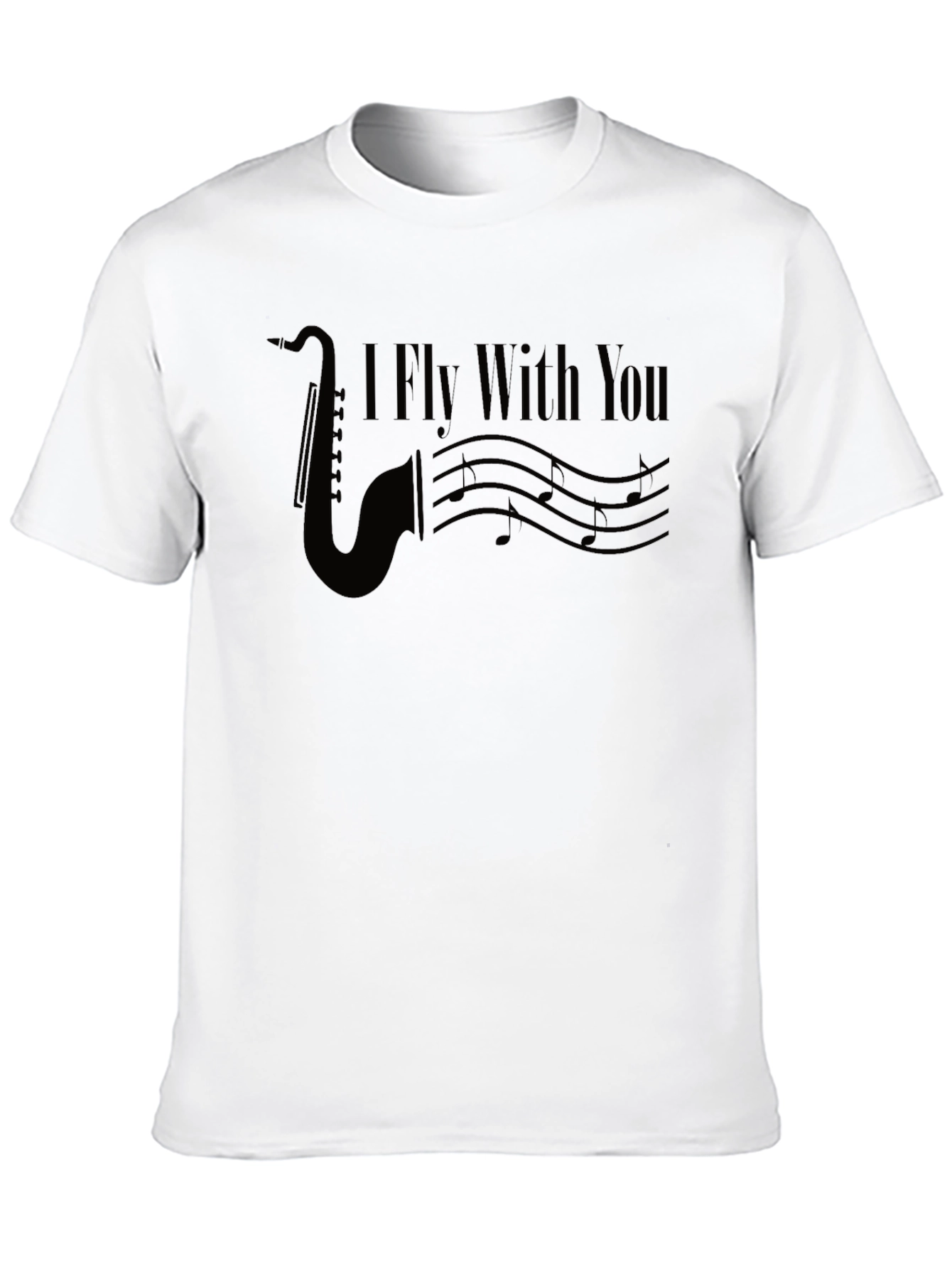 I Fly With You Saxophone Graphic T-Shirt