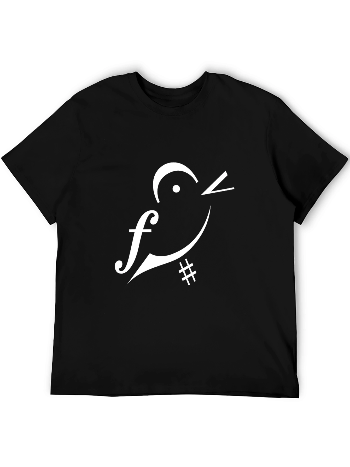 Musical Bird Black T-Shirt