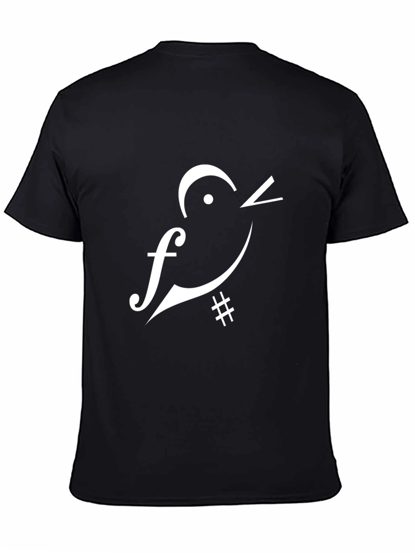 Musical Bird Black T-Shirt